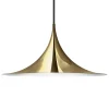 GUBI Deckenleuchten-Semi Pendelleuchte, 60 cm, Messing
