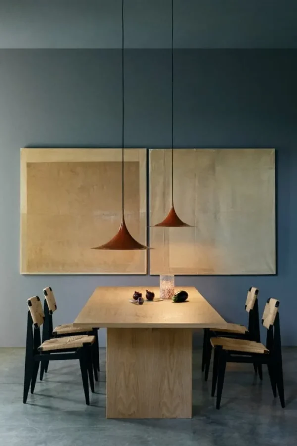 Northern Deckenleuchten-GUBI Semi Pendelleuchte, 47 cm, Roasted Pumpkin, Glanzfinish