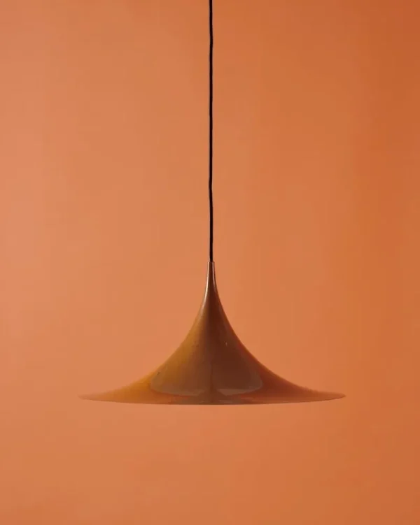 Northern Deckenleuchten-GUBI Semi Pendelleuchte, 47 cm, Roasted Pumpkin, Glanzfinish