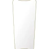 GUBI Badezimmerspiegel | Spiegel^Spiegel F.A. 33, 70 x 146 cm, Messing poliert
