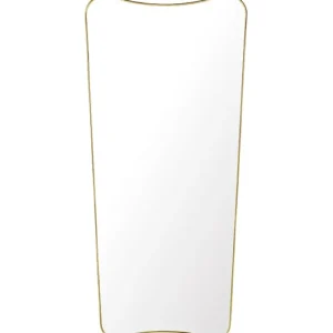 GUBI Badezimmerspiegel | Spiegel^Spiegel F.A. 33, 70 x 146 cm, Messing poliert