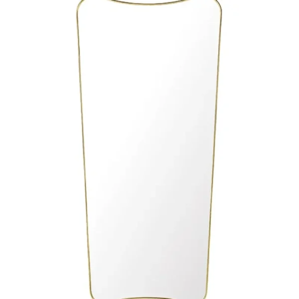 GUBI Badezimmerspiegel | Spiegel^Spiegel F.A. 33, 70 x 146 cm, Messing poliert