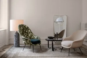GUBI Badezimmerspiegel | Spiegel^Spiegel F.A. 33, 70 x 146 cm, Messing poliert