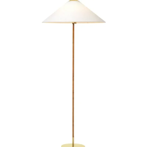 GUBI Stehleuchten-Stehleuchte Tynell 9602, Messing - Canvas