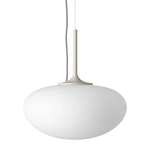 Audo Copenhagen Deckenleuchten-GUBI Stemlite Pendelleuchte, 38 cm, Kieselgrau