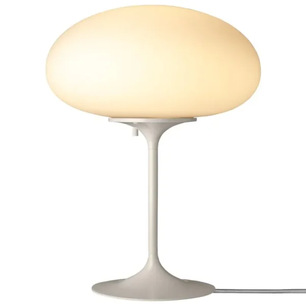 New Works Tischlampen-GUBI Stemlite Tischleuchte, 42 cm, dimmbar, Kieselgrau