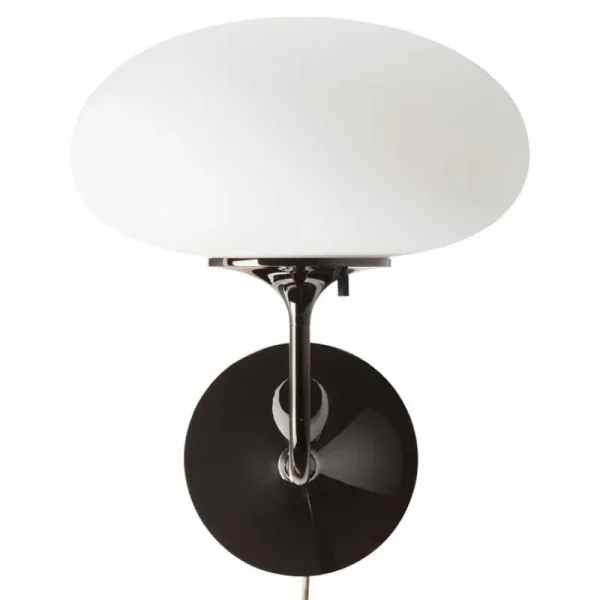 Normann Copenhagen Wandleuchten-GUBI Stemlite Wandleuchte, schwarzes Chrom - Weiß