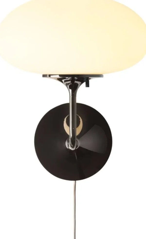 Normann Copenhagen Wandleuchten-GUBI Stemlite Wandleuchte, schwarzes Chrom - Weiß