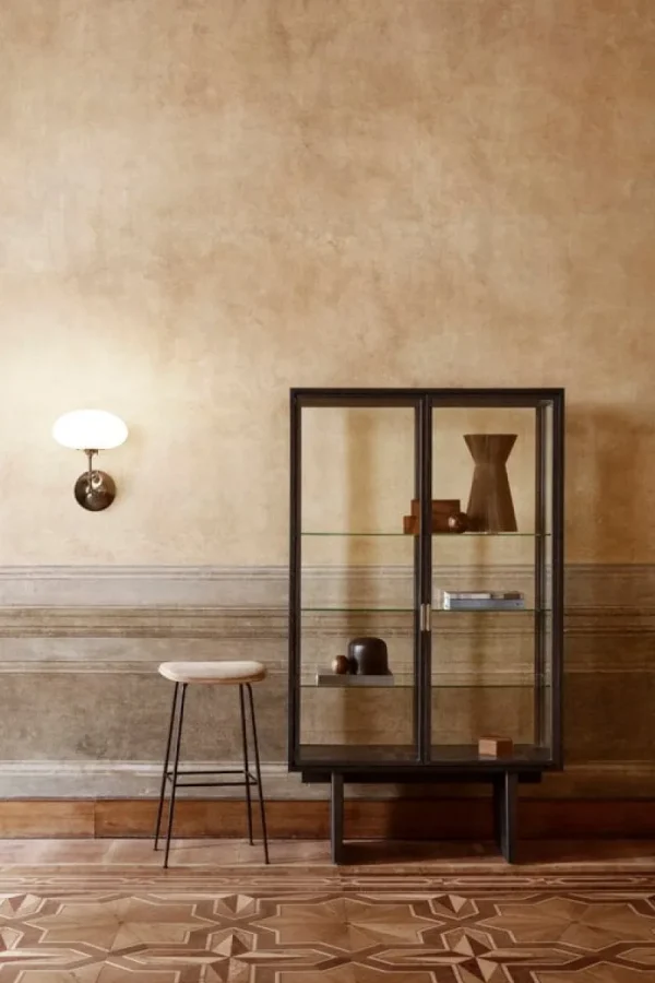 Normann Copenhagen Wandleuchten-GUBI Stemlite Wandleuchte, schwarzes Chrom - Weiß