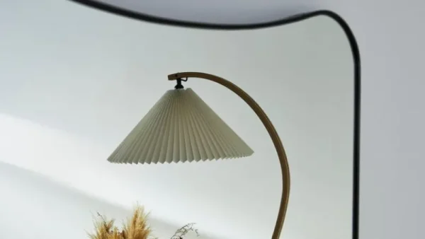 Louis Poulsen Stehleuchten-GUBI Timberline Stehlampe, Eiche - Birke - weißes Canvas