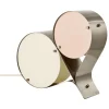 Alessi Tischlampen-GUBI Tischleuchte Coppia, Stahl, Elfenbein – Blush