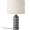 GUBI Tischlampen-Tischleuchte Gravity Upcycled-Marble Edition, groß, grau/schwarz - Leinwand