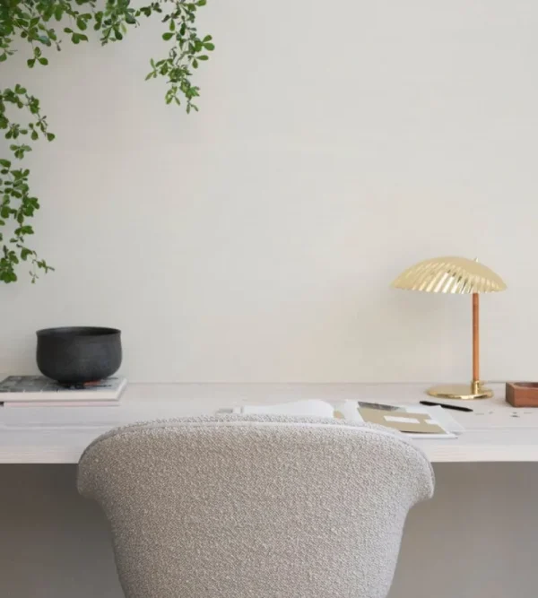 Flos Tischlampen-GUBI Tischleuchte Tynell 5321, Messing - Rattan