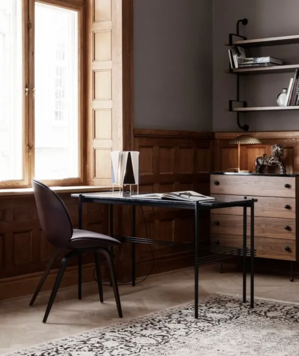 Flos Tischlampen-GUBI Tischleuchte Tynell 5321, Messing - Rattan