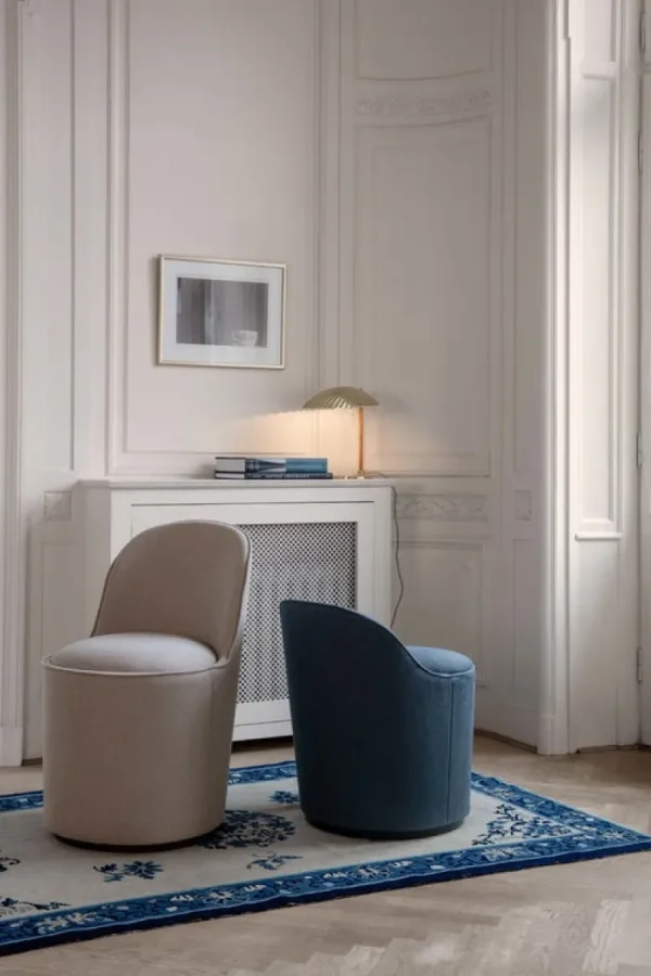 Flos Tischlampen-GUBI Tischleuchte Tynell 5321, Messing - Rattan