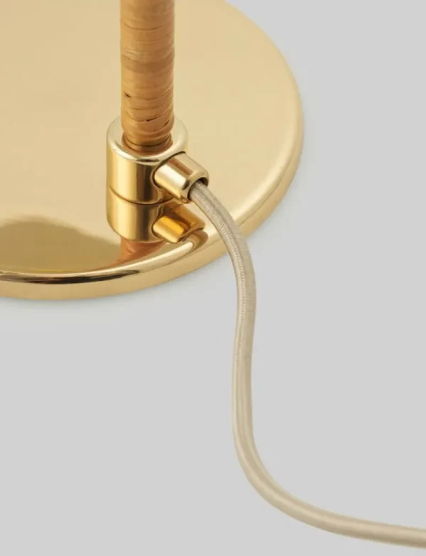 Flos Tischlampen-GUBI Tischleuchte Tynell 5321, Messing - Rattan