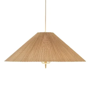 GUBI Deckenleuchten-Tynell 1972 Pendelleuchte, 60 cm, Messing - Bambus