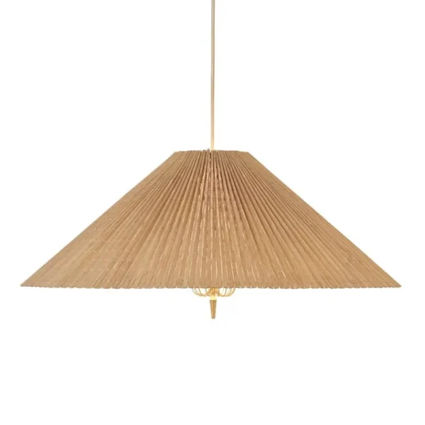 GUBI Deckenleuchten-Tynell 1972 Pendelleuchte, 60 cm, Messing - Bambus
