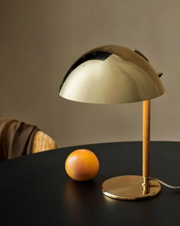 Secto Design Tischlampen-GUBI Tynell 9209 Tischleuchte, Messing - Rattan