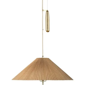 GUBI Deckenleuchten-Tynell A1972 Pendelleuchte, 60 cm, Messing - Bambus