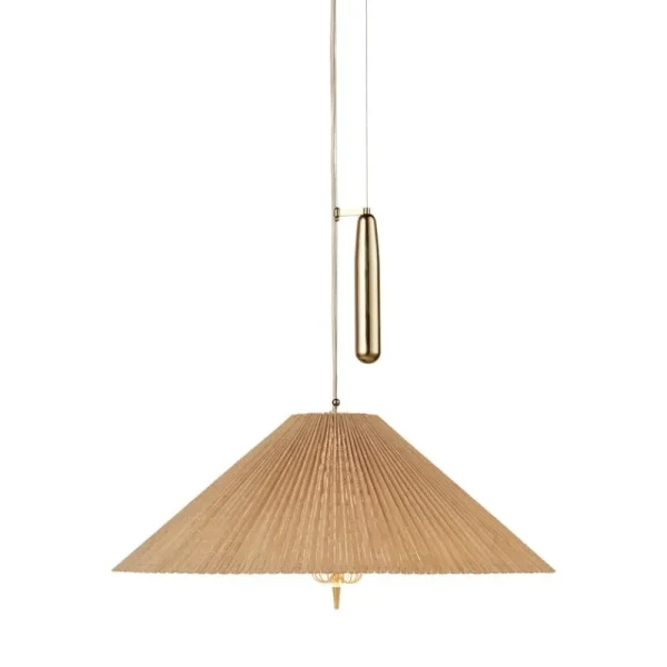 GUBI Deckenleuchten-Tynell A1972 Pendelleuchte, 60 cm, Messing - Bambus