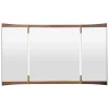Audo Copenhagen Spiegel-GUBI Vanity Wandspiegel, 3 Paneele, Walnuss - Messing