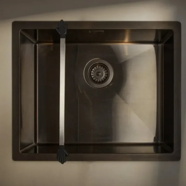 Happy Sinks Außenküche | Küchenutensilien^Erweiterbare Küchenbar Wunderbar, schwarz