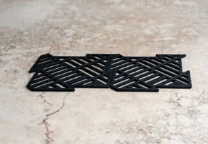 Happy Sinks Küchenutensilien^Puzzle Spülbeckenmatte, 4 Stück, Schwarz