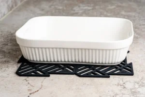 Happy Sinks Küchenutensilien^Puzzle Spülbeckenmatte, 4 Stück, Schwarz