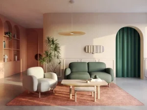 Hartu00f4 Sofas Und Liegen-Hartô Auguste 2-Sitzer-Sofa, Kaktusgrün