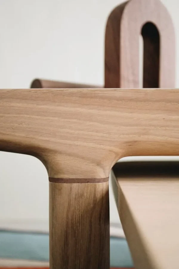 Vitra Tische-Hartô Camille L29 Couchtisch, Eiche natur