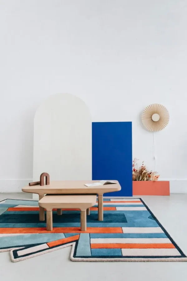 Vitra Tische-Hartô Camille L29 Couchtisch, Eiche natur