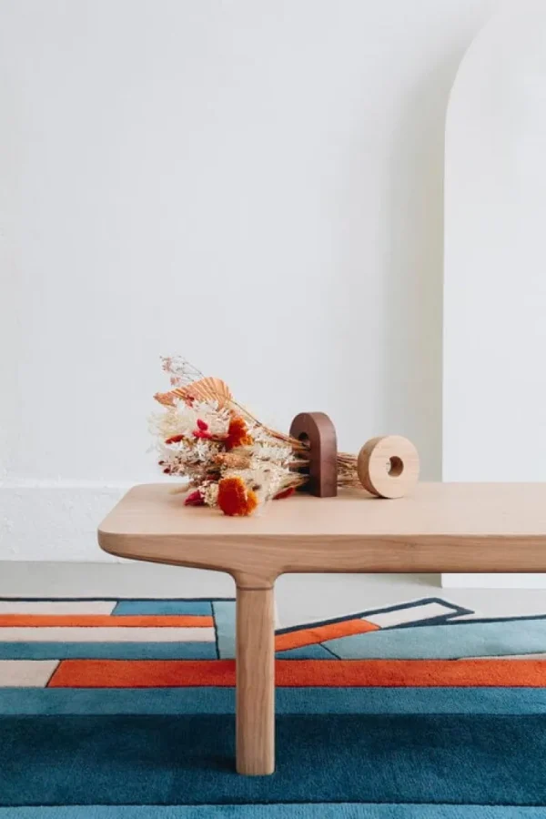 Vitra Tische-Hartô Camille L29 Couchtisch, Eiche natur