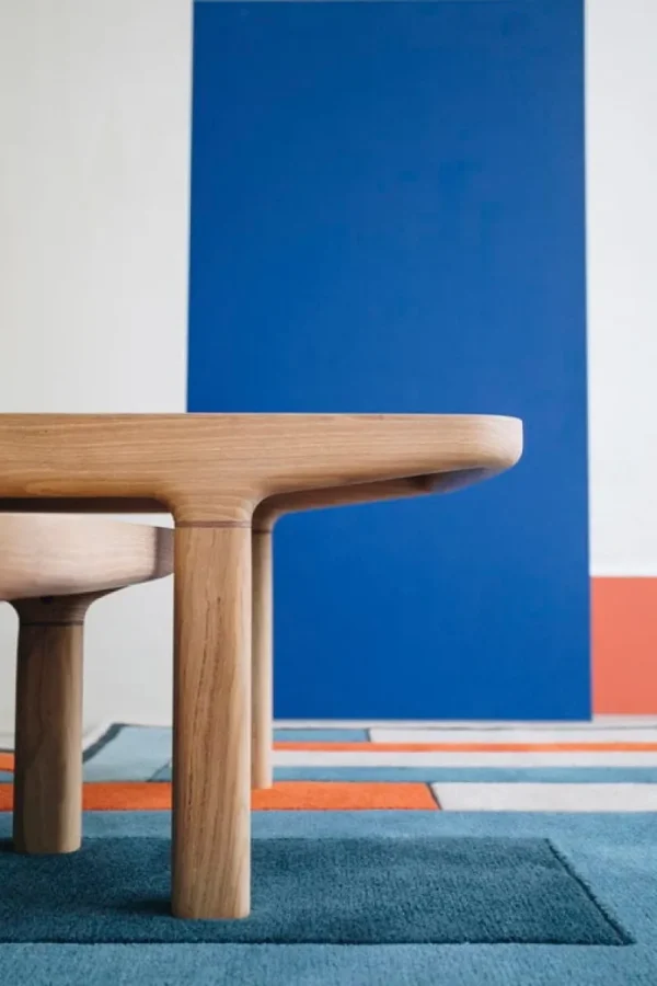 Vitra Tische-Hartô Camille L29 Couchtisch, Eiche natur