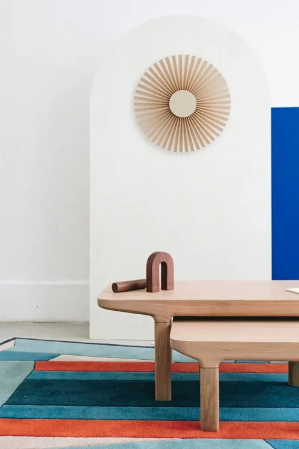 Vitra Tische-Hartô Camille L29 Couchtisch, Eiche natur