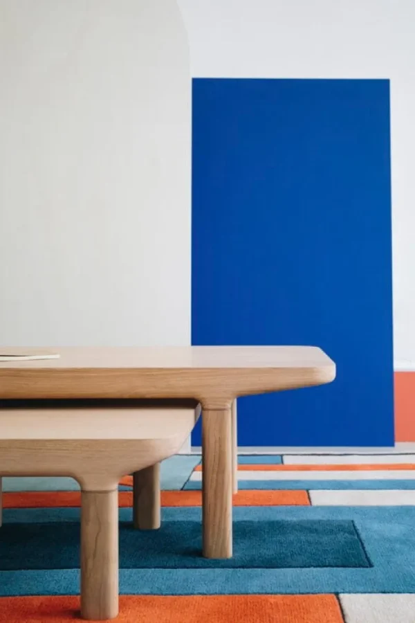 Vitra Tische-Hartô Camille L29 Couchtisch, Eiche natur