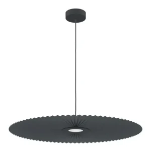 GUBI Deckenleuchten-Hartô Carmen Pendelleuchte, neue Version, 90 cm, Schiefergrau