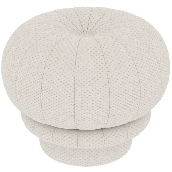 Artek Sitzgelegenheiten-Hartô Claudie Pouf, Perlweiß