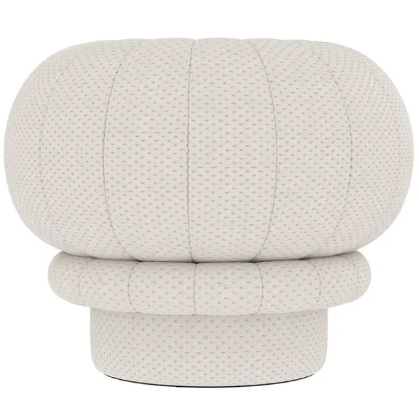 Artek Sitzgelegenheiten-Hartô Claudie Pouf, Perlweiß