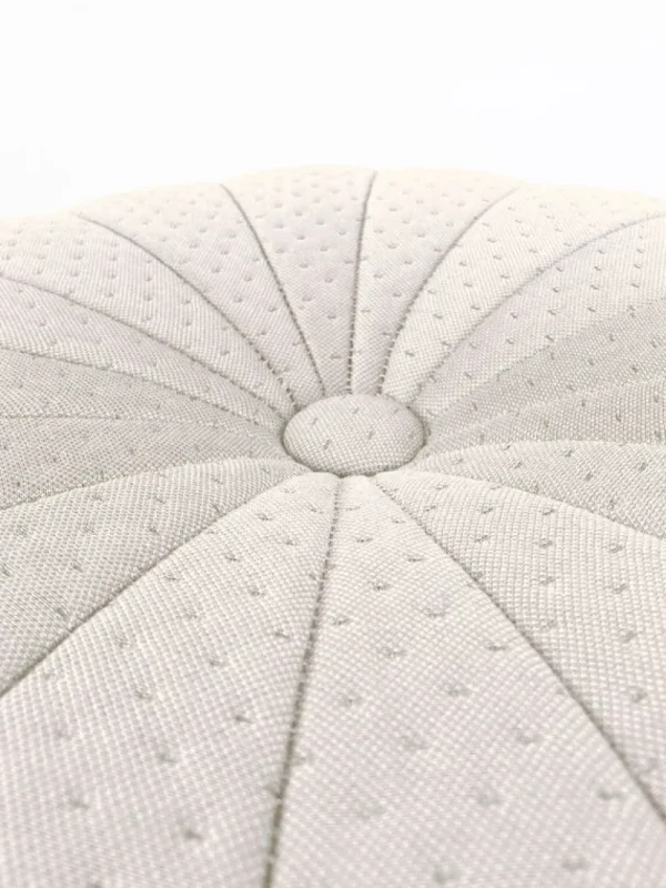 Artek Sitzgelegenheiten-Hartô Claudie Pouf, Perlweiß