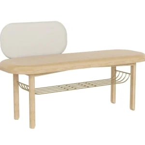 Woodnotes Sitzgelegenheiten-Hartô Eustache Bank, Eiche - kamelbraun - beige