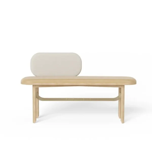 Woodnotes Sitzgelegenheiten-Hartô Eustache Bank, Eiche - kamelbraun - beige