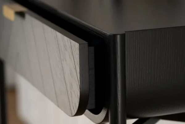 Wooden Tische-Hartô Marius Konsolentisch, Eiche schwarz