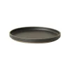 Hasami Porcelain Geschirr^Teller, 220 mm, schwarz
