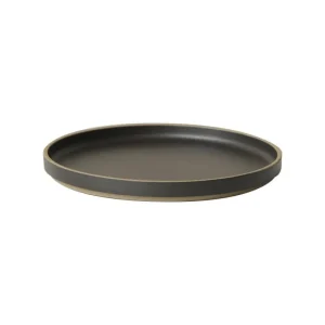 Hasami Porcelain Geschirr^Teller, 220 mm, schwarz