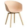 Fogia Sitzgelegenheiten-HAY About A Chair AAC22, blasser Pfirsich 2.0 - Eiche lackiert