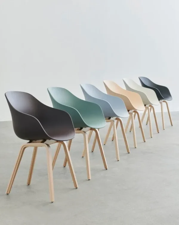 Fredericia Sitzgelegenheiten-HAY About A Chair AAC22, Melange Cream 2.0 - Eiche geseift