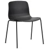 Tolix Sitzgelegenheiten-HAY About A Chair AAC16, Schwarz 2.0 - schwarzer Stahl