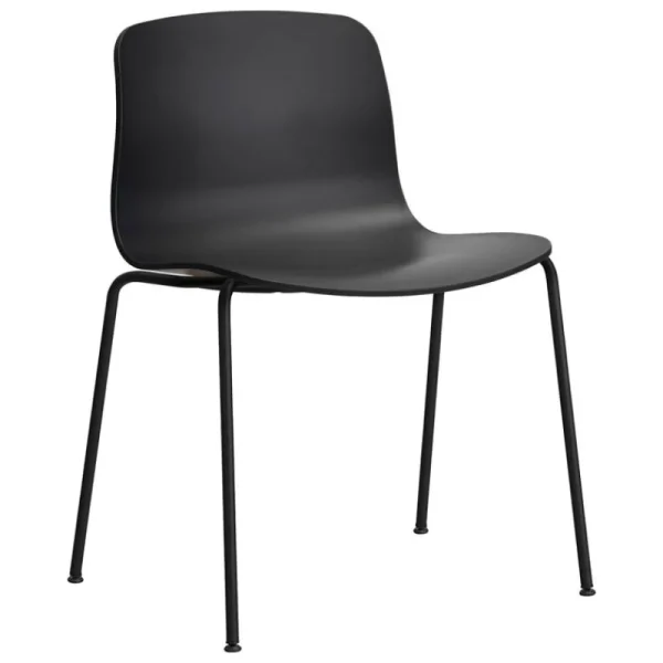 Tolix Sitzgelegenheiten-HAY About A Chair AAC16, Schwarz 2.0 - schwarzer Stahl