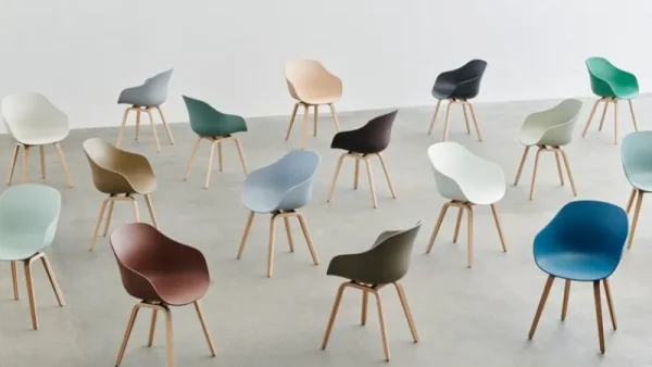 Fogia Sitzgelegenheiten-HAY About A Chair AAC22, Weiß 2.0 - Eiche lackiert